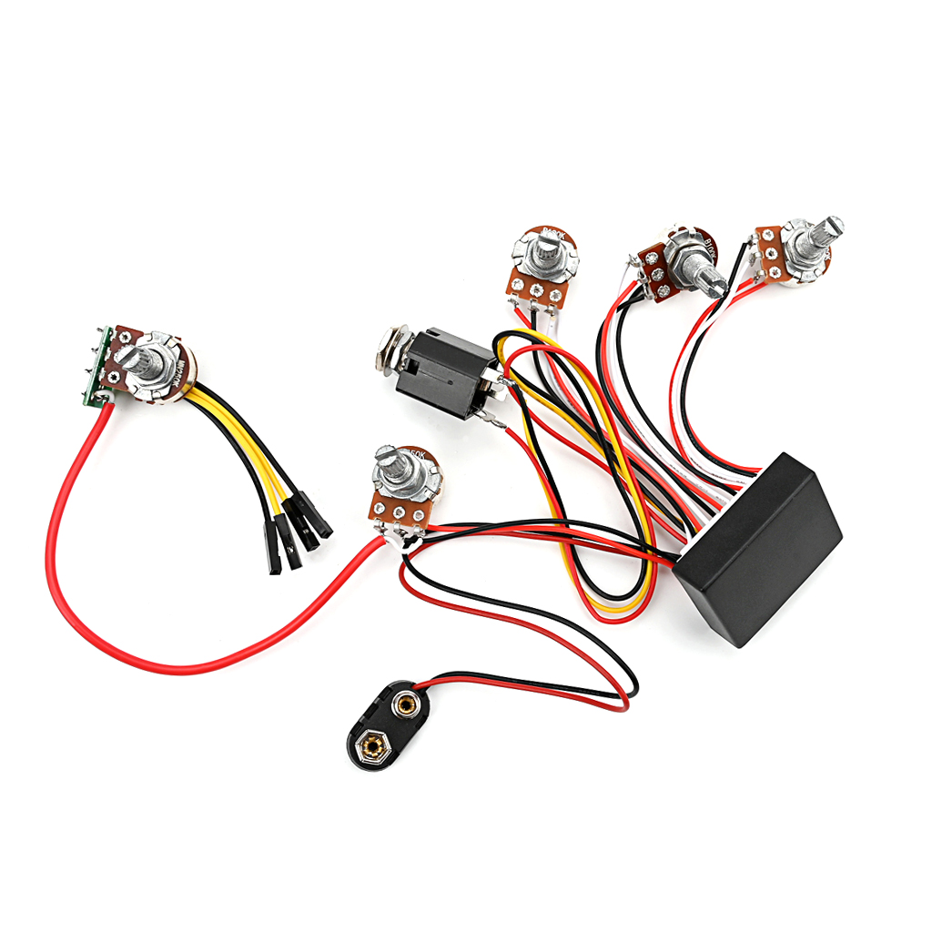 Pre-wired 3 Band Active Bass C - Passive Preamp 评论和价格