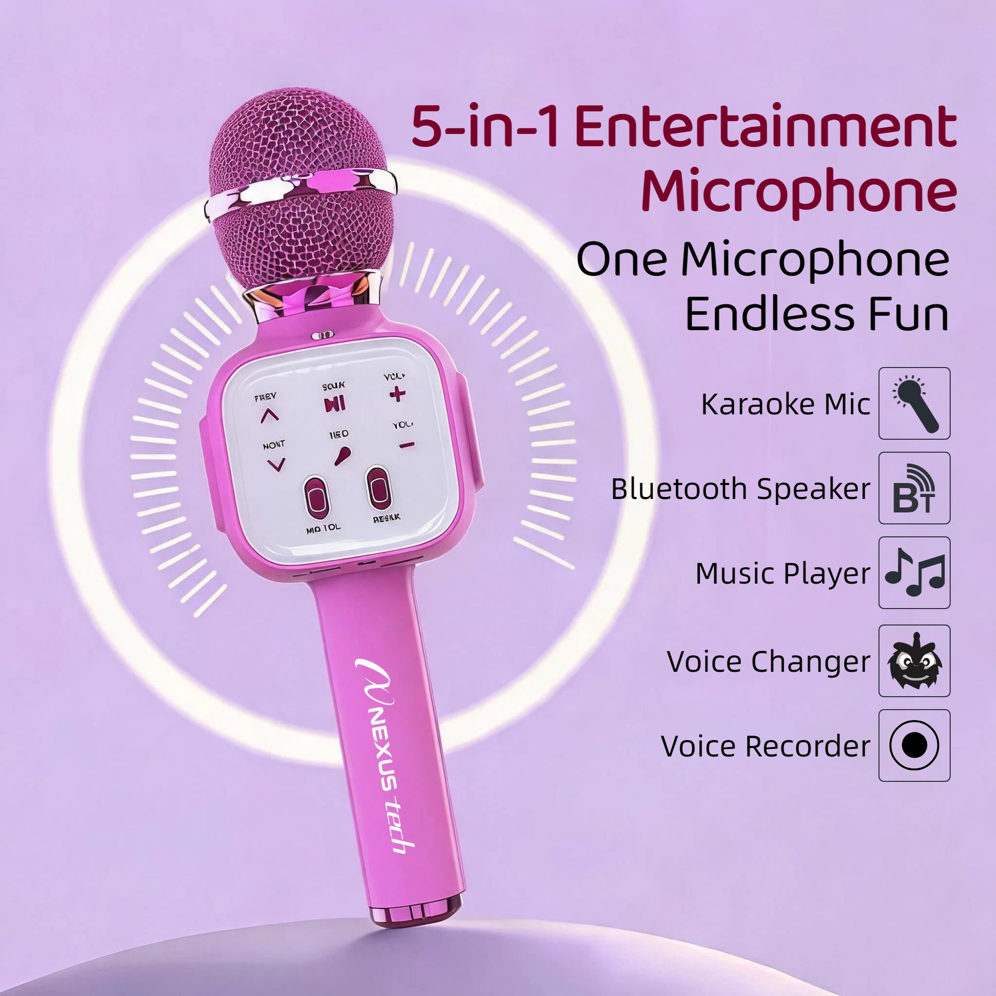 Wireless Bluetooth 5.2 Karaoke - Microphone Capsule 评论和价格