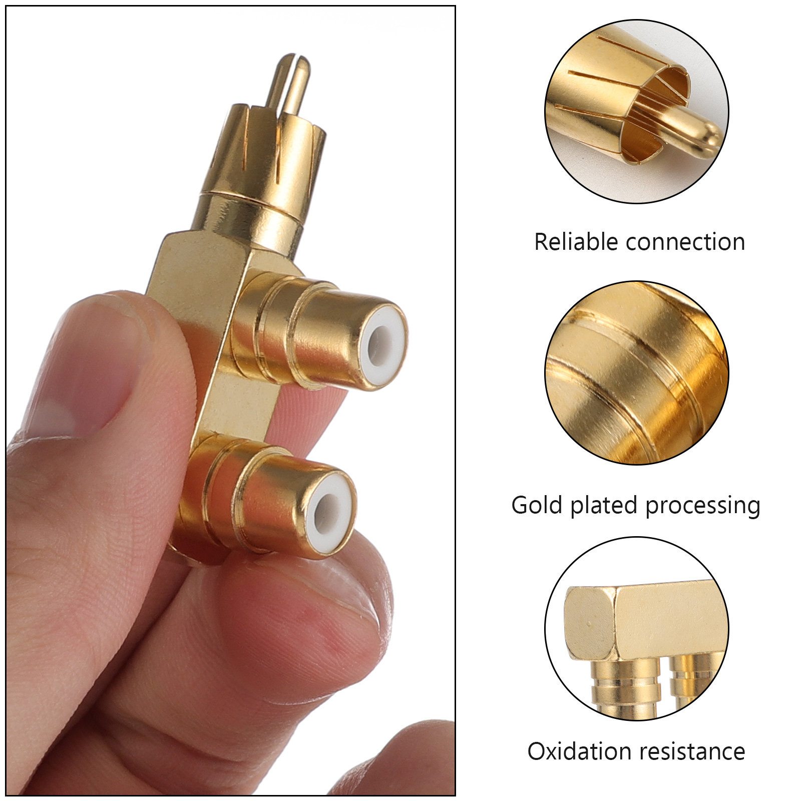 2Pcs Audio Adapter Splitter 90 - Subwoofer 评论和价格