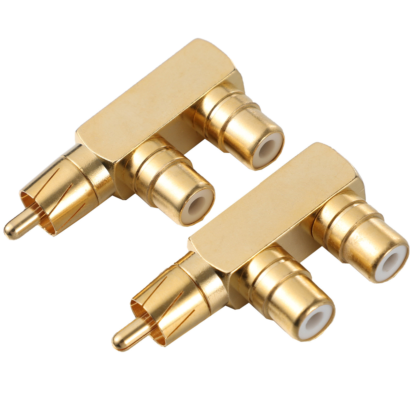 2Pcs Audio Adapter Splitter 90 - Subwoofer 评论和价格