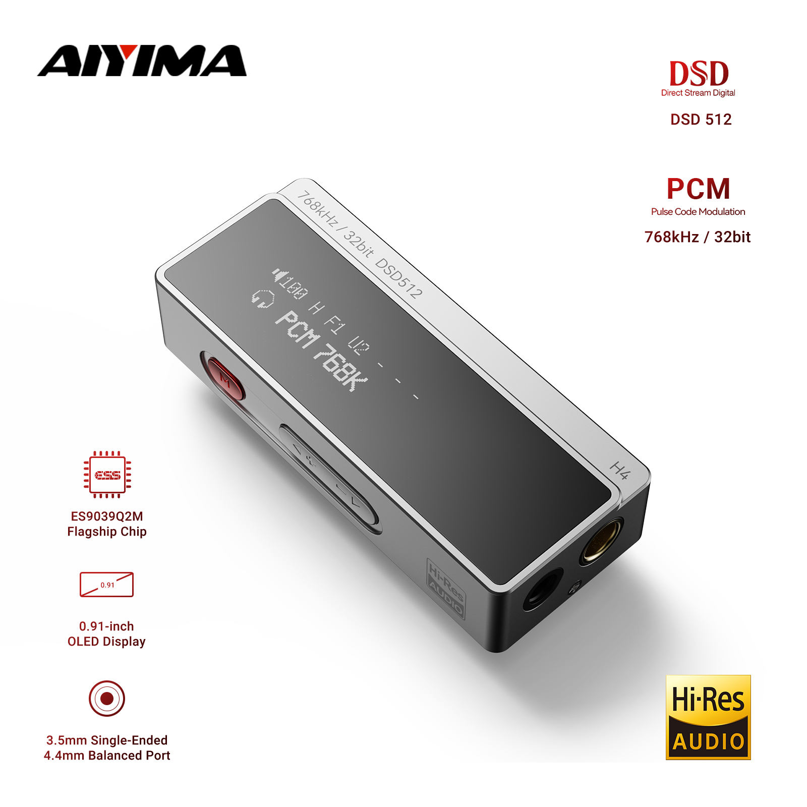AIYIMA H4 HIFI Portable Headph - Es9018 Dac 评论和价格