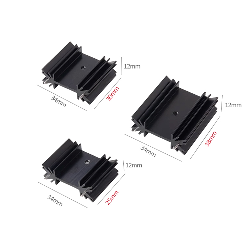 5 Pcs TO-220 Triode MOS Transi - Heatsink Aluminum 评论和价格